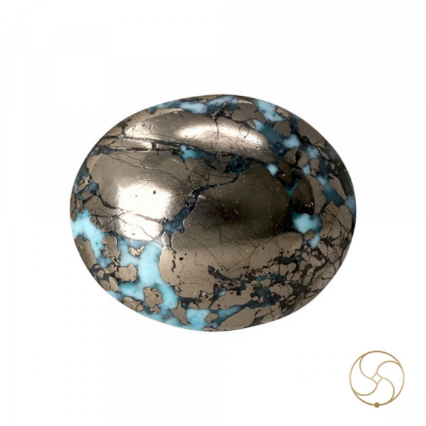 Image of 13.5 Carats Turquoise Irani Gemstone - पिरोजक, फ़िरोज़ा ईरानी रत्न