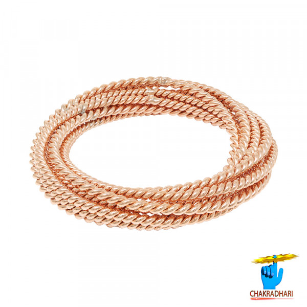 Image of 99.9%  Pure Nepaliya Copper Big Tensor Torus Coil for Utensil Base – Sacred Geometry Ring for Placing Water &amp; Kitchen Vessels