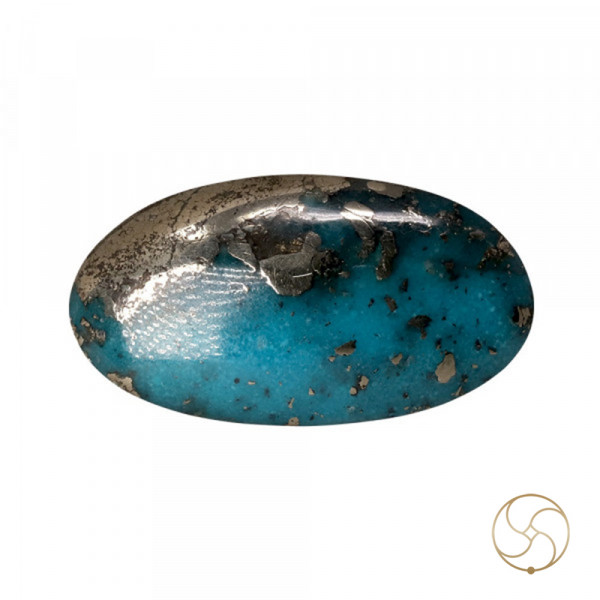 Image of 11.2 Carats Turquoise Irani Gemstone - पिरोजक, फ़िरोज़ा ईरानी रत्न