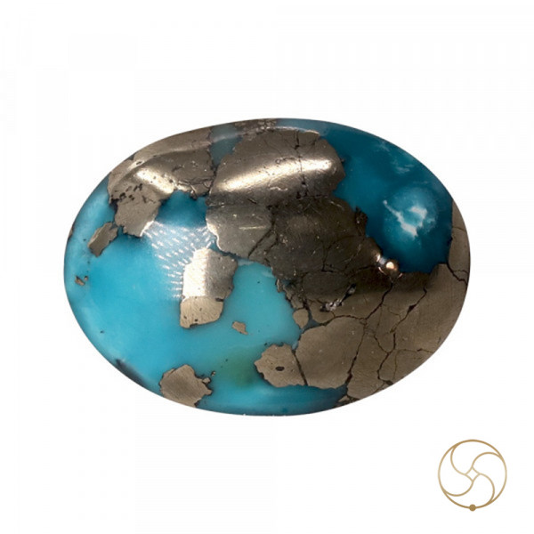 Image of 7.4 Carats Turquoise Irani Gemstone - पिरोजक, फ़िरोज़ा ईरानी रत्न