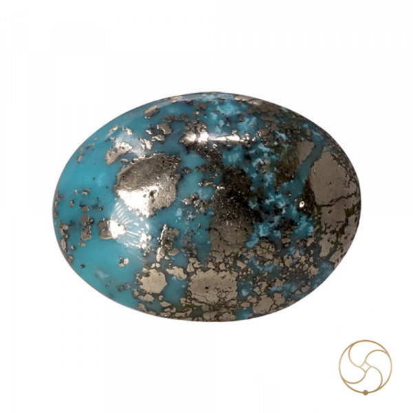 Image of 9.8 Carats Turquoise Irani Gemstone - पिरोजक, फ़िरोज़ा ईरानी रत्न