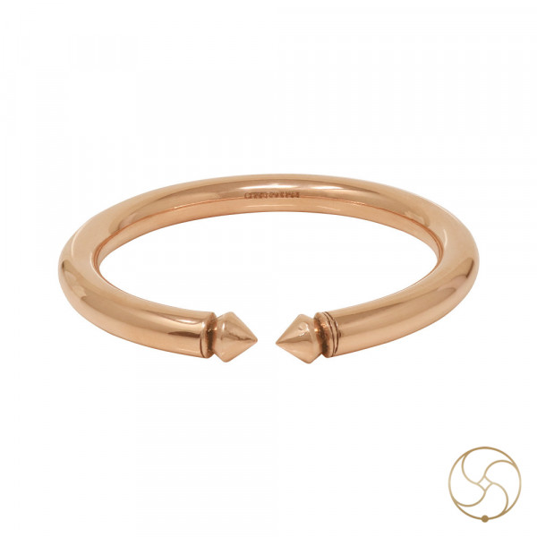 Image of 99.9%  Nepaliya Copper Ladies Ghumti Bangle - नेपालिया तांबा  स्त्री घुमटी  कड़ा (48gm)