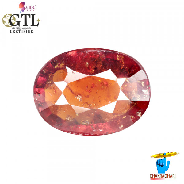 Image of 11.12 Carat Garnet Gemstone With Ring Or Pendant – गोमेद रत्न