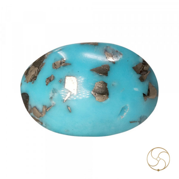 Image of 9.7 Carats Turquoise Irani Gemstone - पिरोजक, फ़िरोज़ा ईरानी रत्न