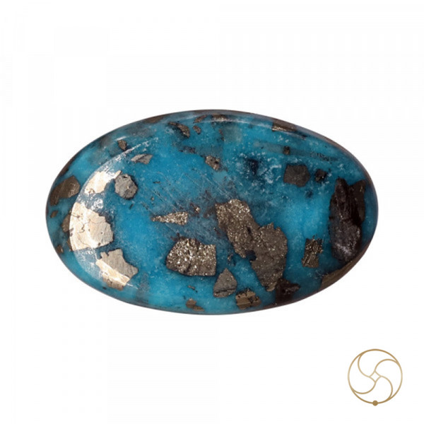 Image of 7.5 Carats Turquoise Irani Gemstone - पिरोजक, फ़िरोज़ा ईरानी रत्न