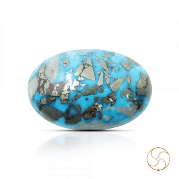 Image of 55.74 Carats Turquoise Irani Gemstone - पिरोजक, फ़िरोज़ा ईरानी रत्न