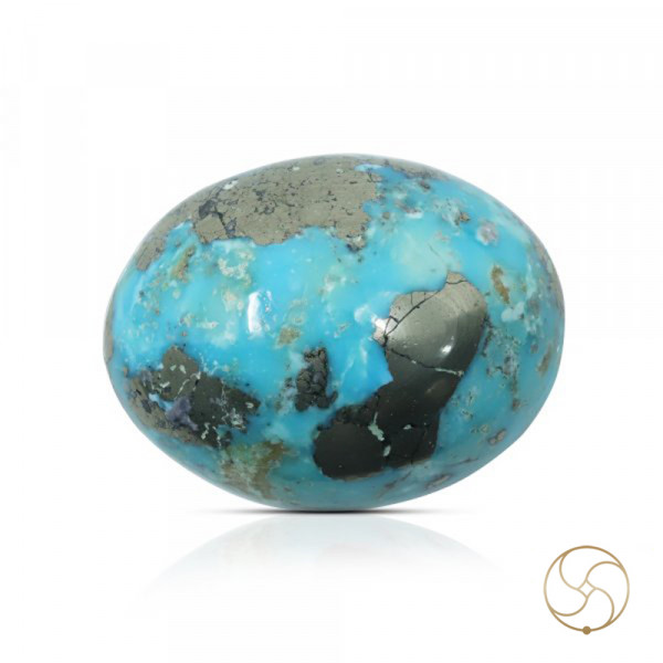Image of 34.09 Carats Turquoise Irani Gemstone - पिरोजक, फ़िरोज़ा ईरानी रत्न