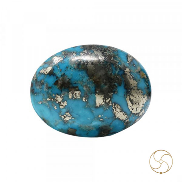 Image of 43.40 Carats Turquoise Irani Gemstone - पिरोजक, फ़िरोज़ा ईरानी रत्न