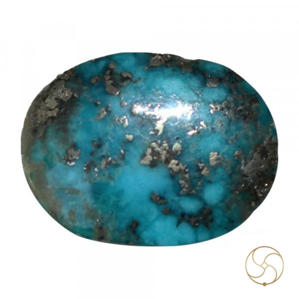 Image of 17.40 Carats Turquoise Irani Gemstone - पिरोजक, फ़िरोज़ा ईरानी रत्न
