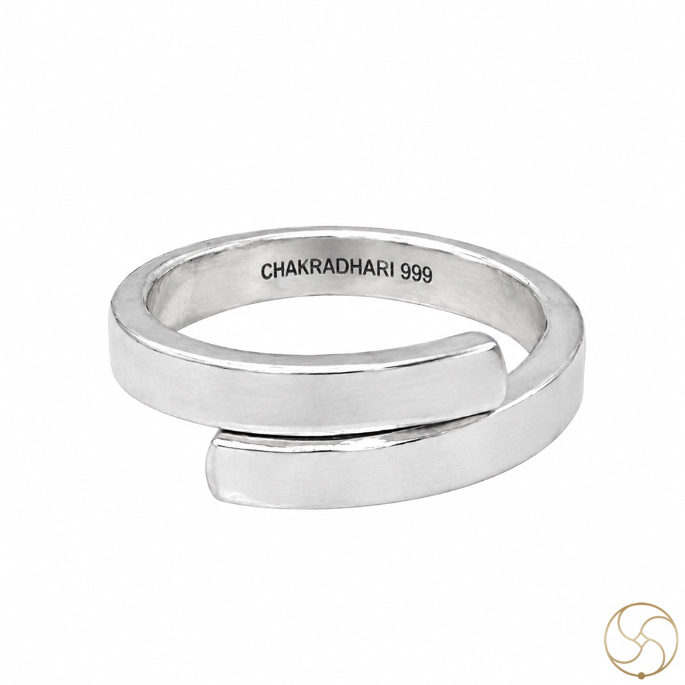 999 Silver Hand Thumb Ring