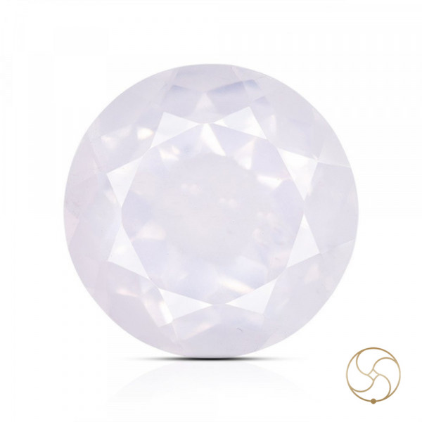 Image of 05 To 05.20 Carats Rose Quartz Gemstone With Silver Ring Or Pendant - गुलाबी स्फटिक