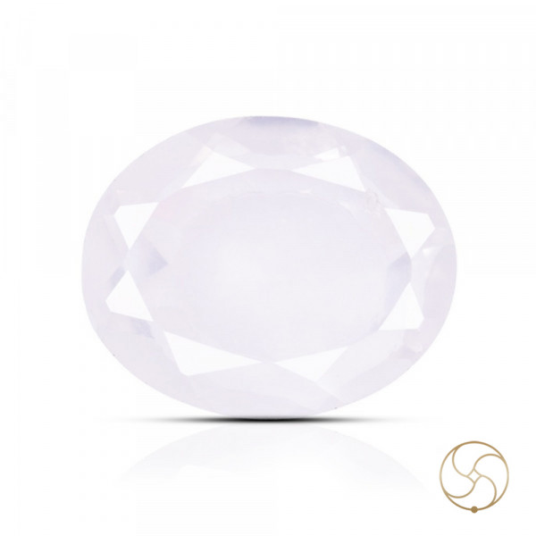 Image of 03 To 03.40 Carats Rose Quartz Gemstone With Silver Ring Or Pendant - गुलाबी स्फटिक