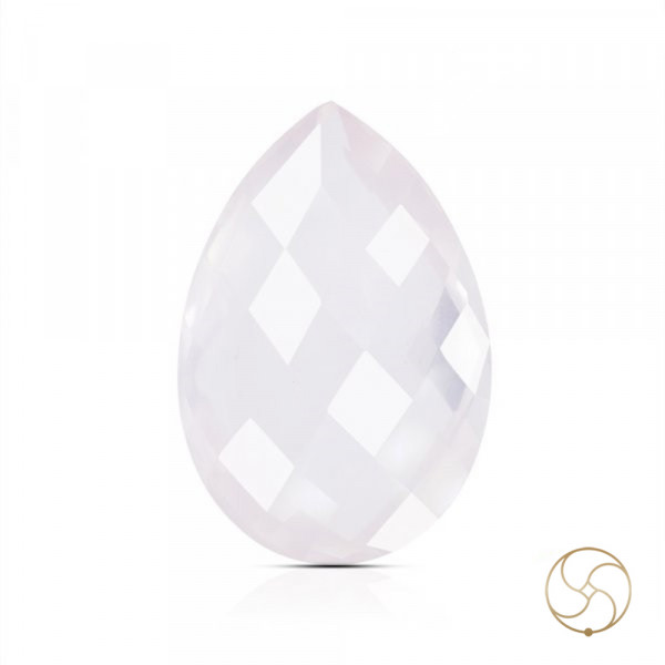 Image of 05 To 05.70 Carats Rose Quartz Gemstone With Silver Ring Or Pendant - गुलाबी स्फटिक