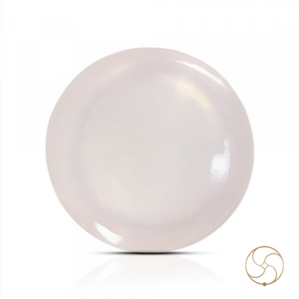 Image of 14.10 Carats to 17.30 Carats Rose Quartz Cabochon Gemstone With Silver Ring Or Pendant - गुलाबी स्फटिक