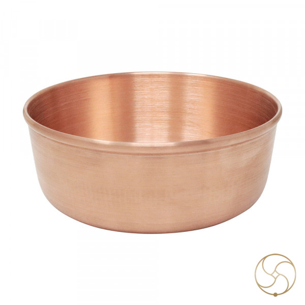 Image of 280ml 99.9% Nepaliya Copper Flat  Bowl (170gm)- नेपालिया तांबा समतल  कटोरी
