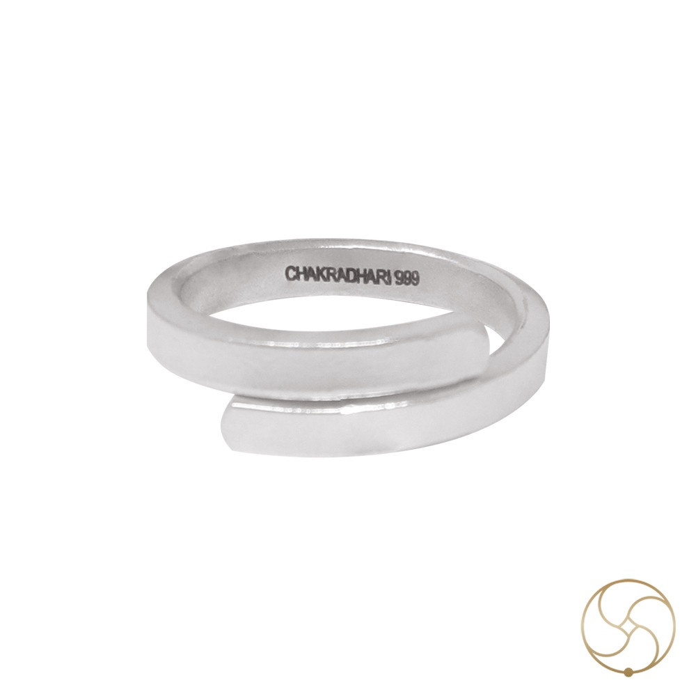 999 Silver Hand Thumb Ring - 6gm