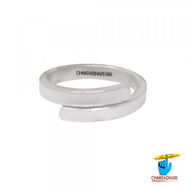 Image of 99.9% Silver Hand Thumb Ring - चाँदी अंगूठा छल्ला (अंगुठी)  (6gm)