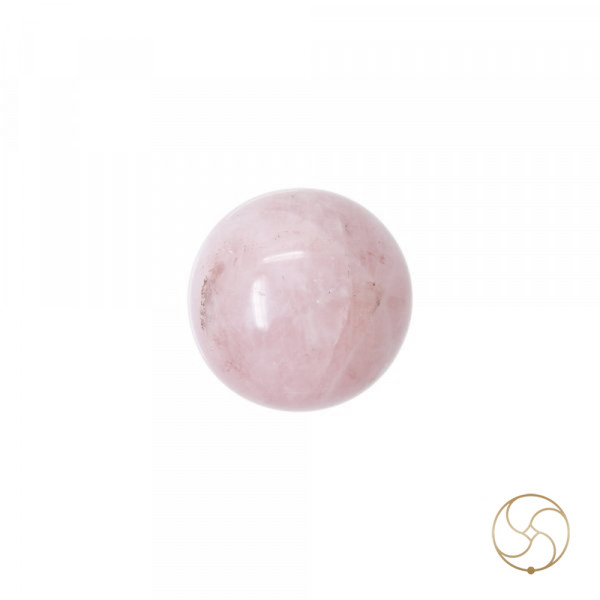 Image of Sphere Rose Quartz Crystal Ball (809GM) - गोलाकार गुलाब क्वार्ट्ज क्रिस्टल गेंद (809ग्राम)
