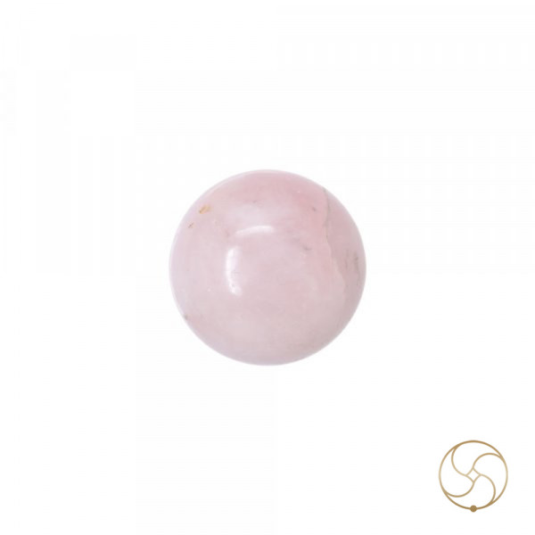 Image of Sphere Rose Quartz Crystal Ball (589GM) - गोलाकार गुलाब क्वार्ट्ज क्रिस्टल गेंद (589ग्राम)