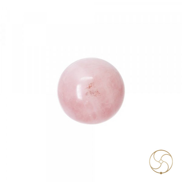 Image of Sphere Rose Quartz Crystal Ball (504GM) - गोलाकार गुलाब क्वार्ट्ज क्रिस्टल गेंद (504ग्राम)