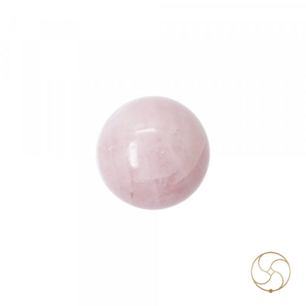 Image of Sphere Rose Quartz Crystal Ball (487GM) - गोलाकार गुलाब क्वार्ट्ज क्रिस्टल गेंद (487ग्राम)