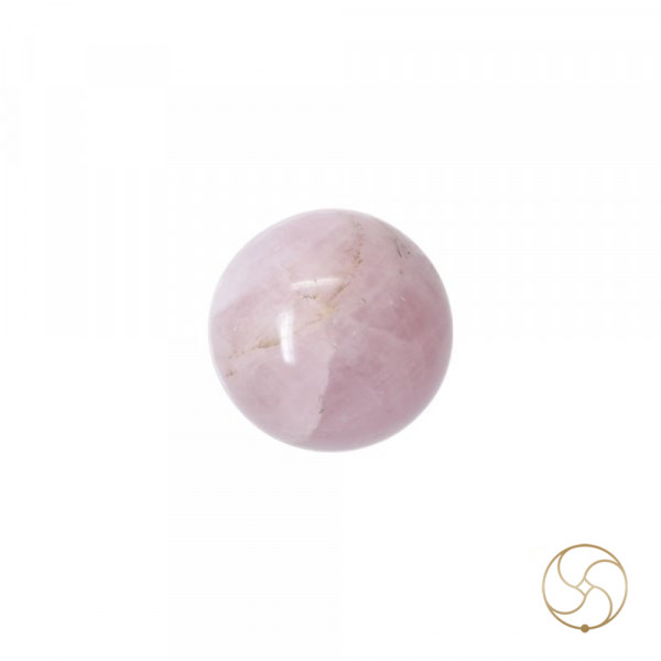 Image of Sphere Rose Quartz Crystal Ball (446GM) - गोलाकार गुलाब क्वार्ट्ज क्रिस्टल गेंद (446ग्राम)
