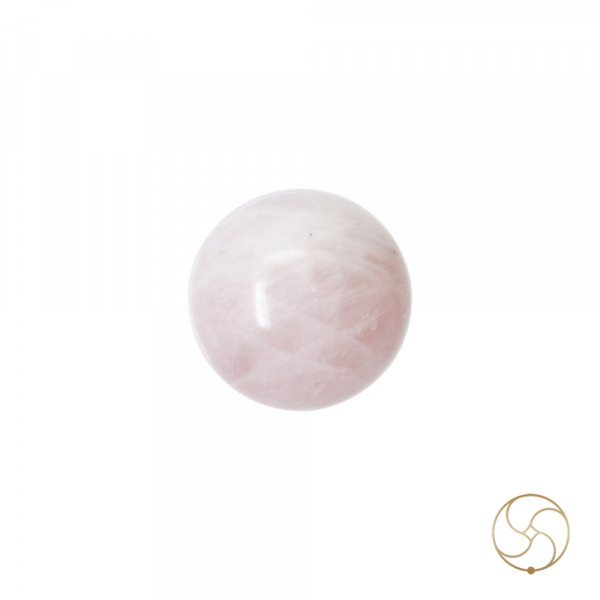 Image of Sphere Rose Quartz Crystal Ball (439GM) - गोलाकार गुलाब क्वार्ट्ज क्रिस्टल गेंद (439ग्राम)