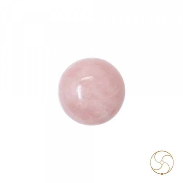 Image of Sphere Rose Quartz Crystal Ball (382GM) - गोलाकार गुलाब क्वार्ट्ज क्रिस्टल गेंद (382ग्राम)