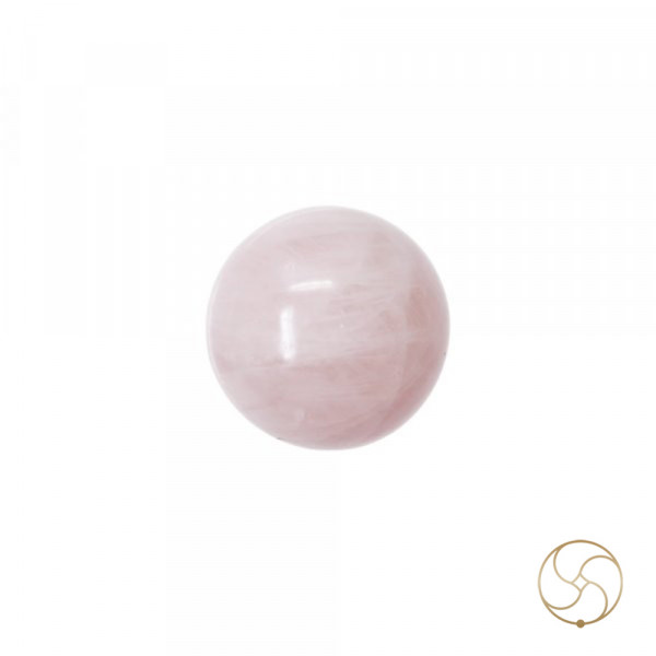 Image of Sphere Rose Quartz Crystal Ball (259GM) - गोलाकार गुलाब क्वार्ट्ज क्रिस्टल गेंद (259ग्राम)