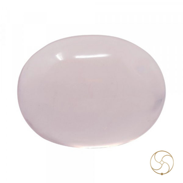 Image of 27.11 Carats Rose Quartz Gemstone With Silver Pendant - गुलाबी स्फटिक
