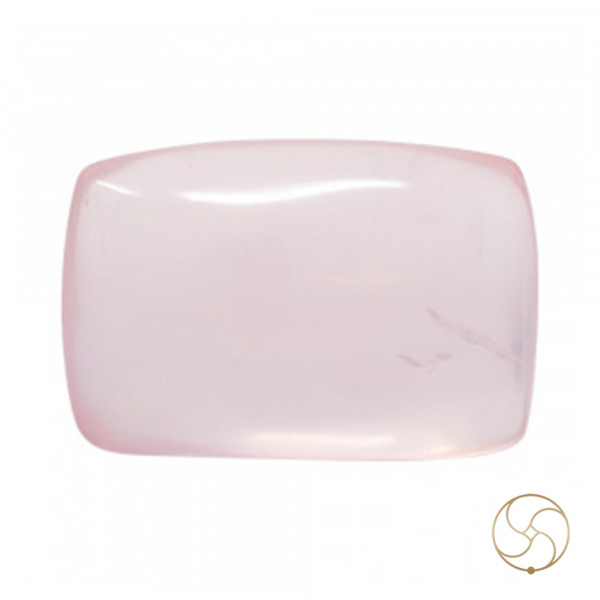 Image of 26.34 Carats Rose Quartz Gemstone With Silver Pendant - गुलाबी स्फटिक