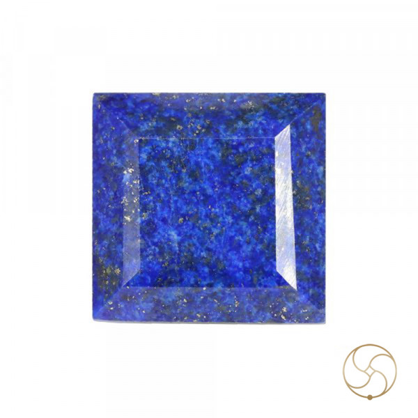 Image of 12.05 Carats Square Lapis Lazuli Gemstone With Silver Ring Or Pendant –  वर्ग लाजवर्त रत्न