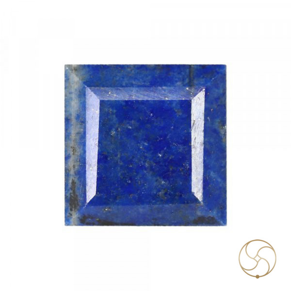 Image of 11.80 Carats Square Lapis Lazuli Gemstone With Silver Ring Or Pendant –  वर्ग लाजवर्त रत्न