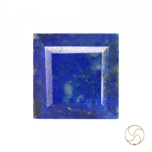 Image of 11.60 Carats Square Lapis Lazuli Gemstone With Silver Ring Or Pendant – वर्ग लाजवर्त रत्न