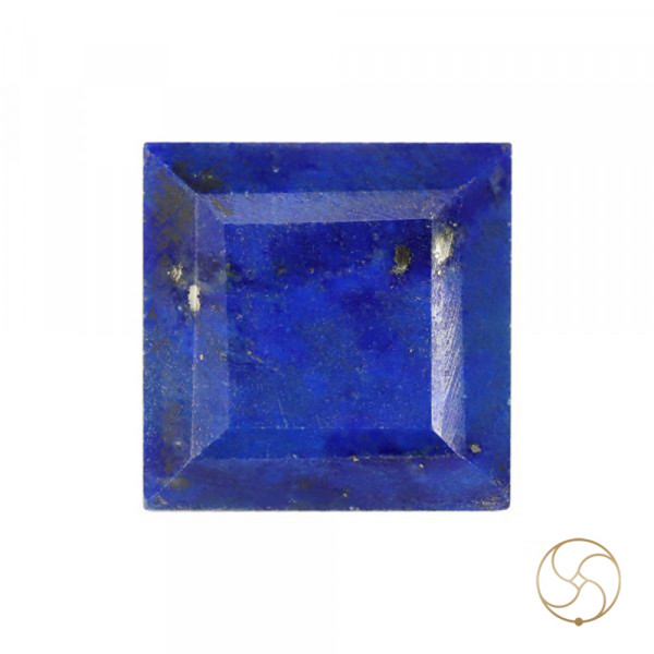 Image of 11.50 Carats Square Lapis Lazuli Gemstone With Silver Ring Or Pendant –  वर्ग लाजवर्त रत्न