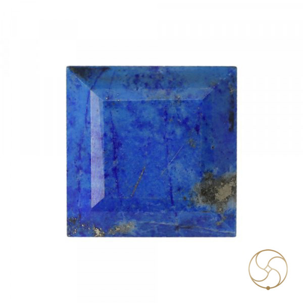 Image of 11.30 Carats Square Lapis Lazuli Gemstone With Silver Ring Or Pendant –  वर्ग लाजवर्त रत्न
