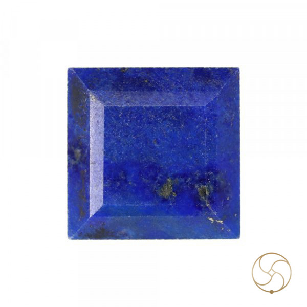 Image of 11.25 Carats Square Lapis Lazuli Gemstone With Silver Ring Or Pendant –  वर्ग लाजवर्त रत्न