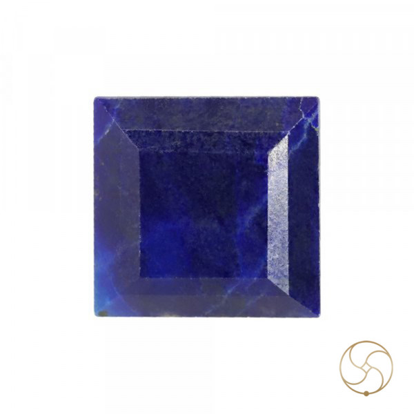 Image of 10.65 Carats Square Lapis Lazuli Gemstone With Silver Ring Or Pendant –  वर्ग लाजवर्त रत्न