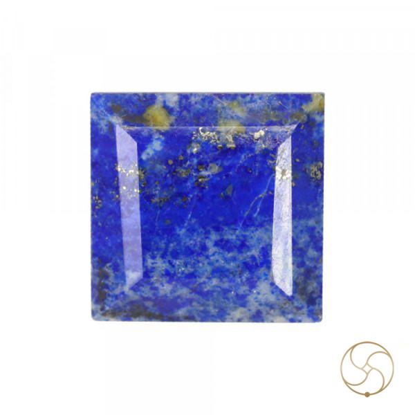 Image of 10.50 Carats Square Lapis Lazuli Gemstone With Silver Ring Or Pendant –  वर्ग लाजवर्त रत्न