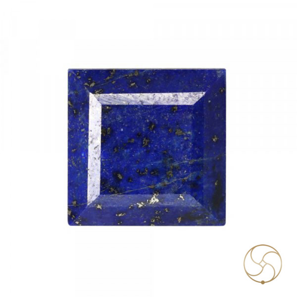 Image of 12.05 Carats Square Lapis Lazuli Gemstone With Silver Ring Or Pendant –  वर्ग लाजवर्त रत्न
