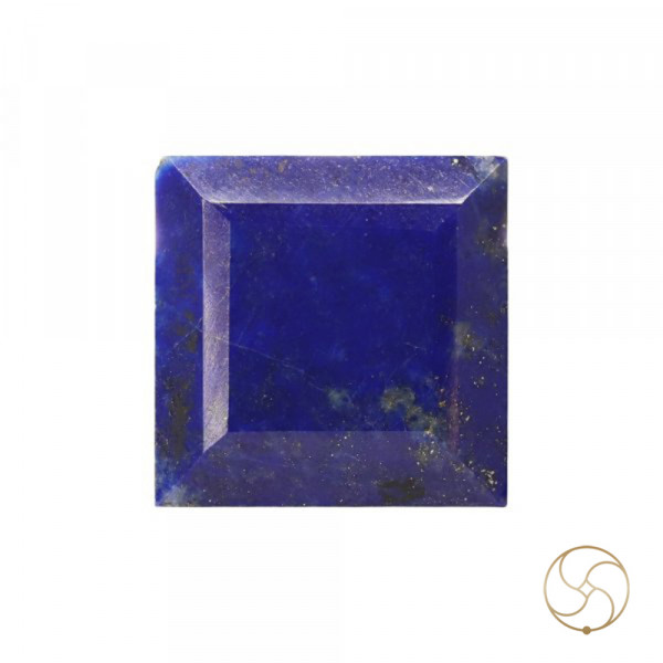 Image of 11.85 Carats Square Lapis Lazuli Gemstone With Silver Ring Or Pendant –  वर्ग लाजवर्त रत्न