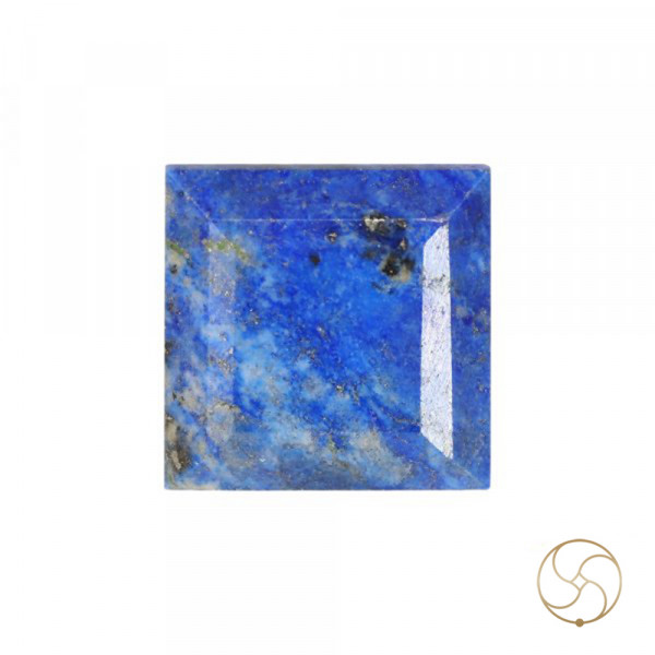 Image of 11.75 Carats Square Lapis Lazuli Gemstone With Silver Ring Or Pendant –  वर्ग लाजवर्त रत्न