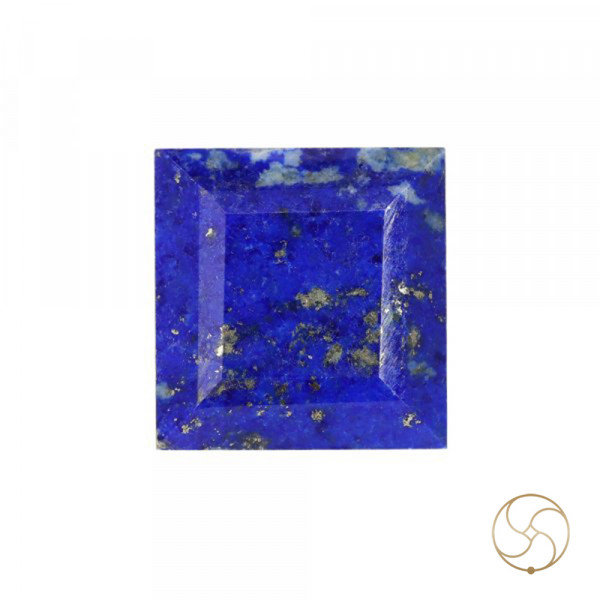 Image of 11.40 Carats Square Lapis Lazuli Gemstone With Silver Ring Or Pendant –  वर्ग लाजवर्त रत्न