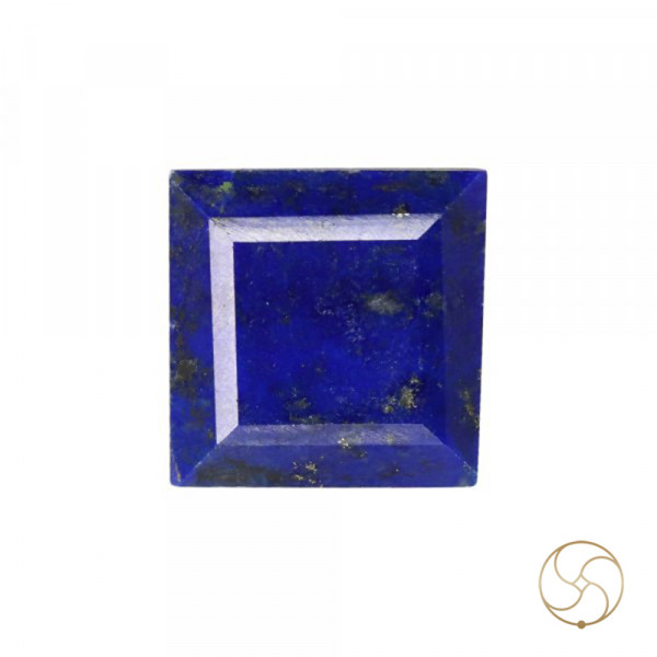 Image of 10.70 Carats Square Lapis Lazuli Gemstone With Silver Ring Or Pendant –  वर्ग लाजवर्त रत्न