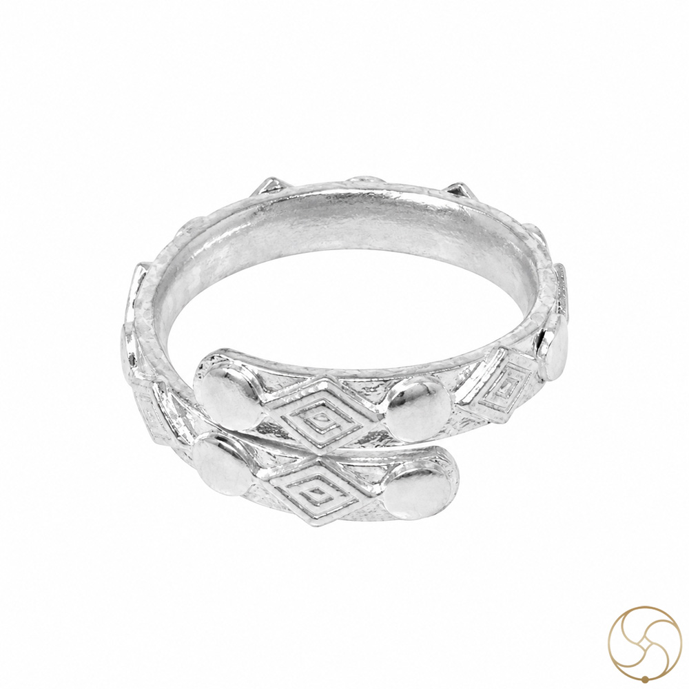 999 Silver Katli Chakka Index Toe Ring Pair