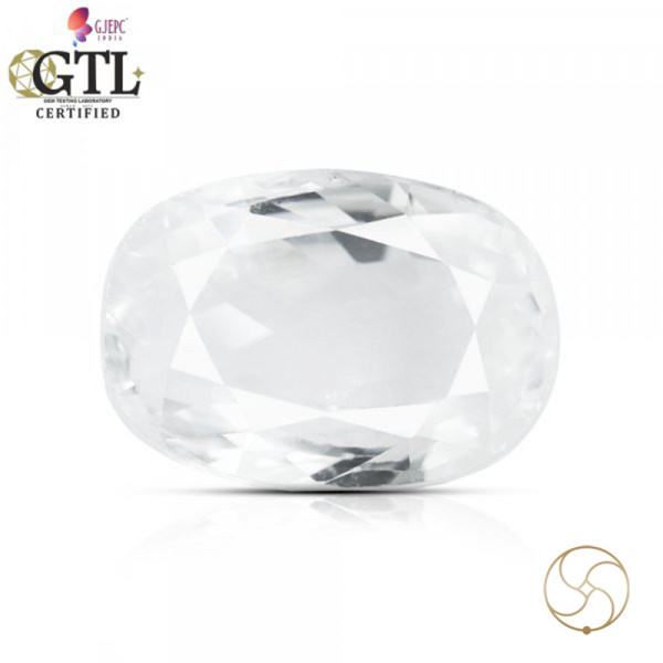 Image of 09.29 Carats Natural Zircon Gemstone With Silver Ring Or Pendant - प्राकृतिक जरकन