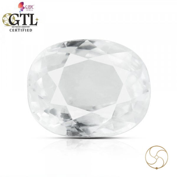 Image of 08.90 Carats Natural Zircon Gemstone With Silver Ring Or Pendant - प्राकृतिक जरकन