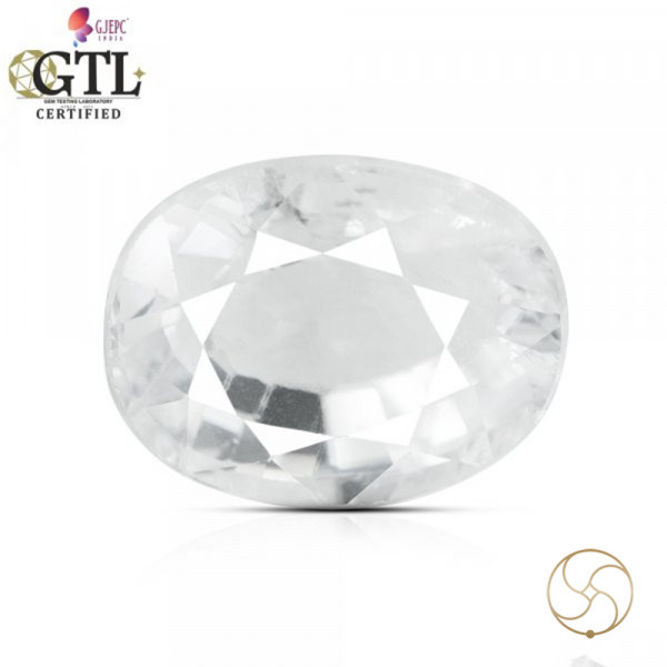 Image of 08.47 Carats Natural Zircon Gemstone With Silver Ring Or Pendant - प्राकृतिक जरकन
