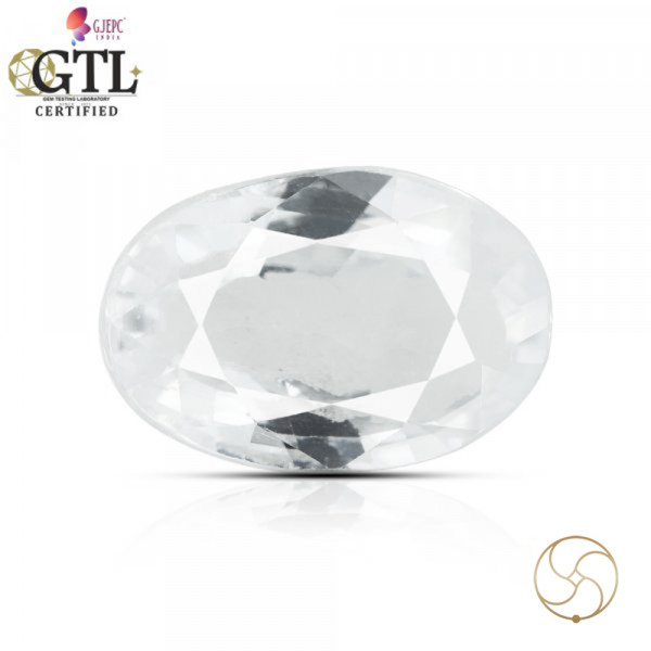 Image of 08.05 Carats Natural Zircon Gemstone With Silver Ring Or Pendant - प्राकृतिक जरकन