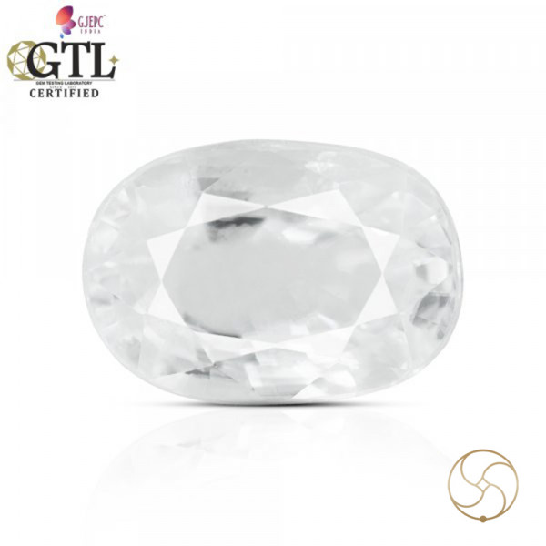 Image of 07.99 Carats Natural Zircon Gemstone With Silver Ring Or Pendant - प्राकृतिक जरकन